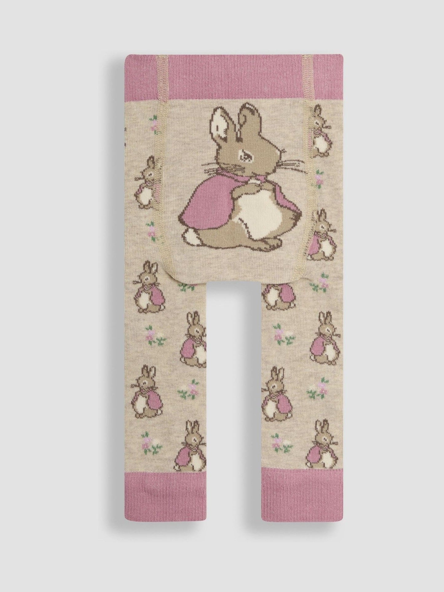 JoJo Maman Bébé Pink Peter Rabbit Knitted Leggings image 2