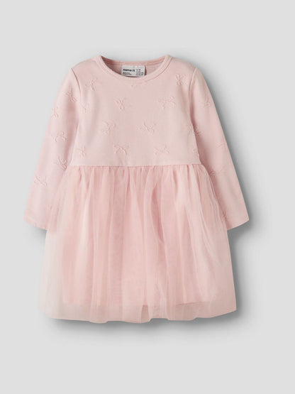 Name It Pink Bow Emroidered Tulle Ballerina Dress image 1