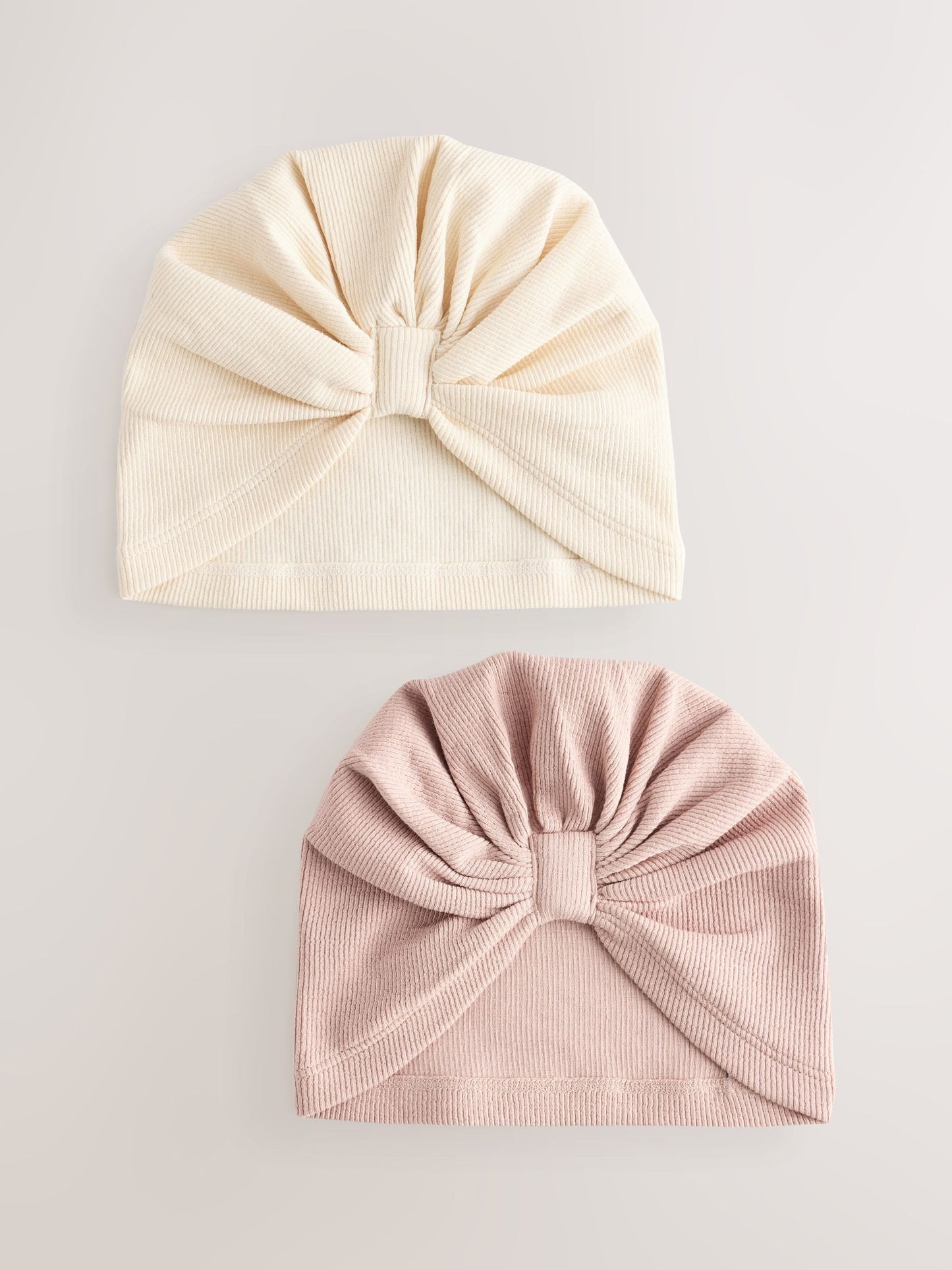 Neutral 2 Pack Baby Turbans (0-18mths) image 1