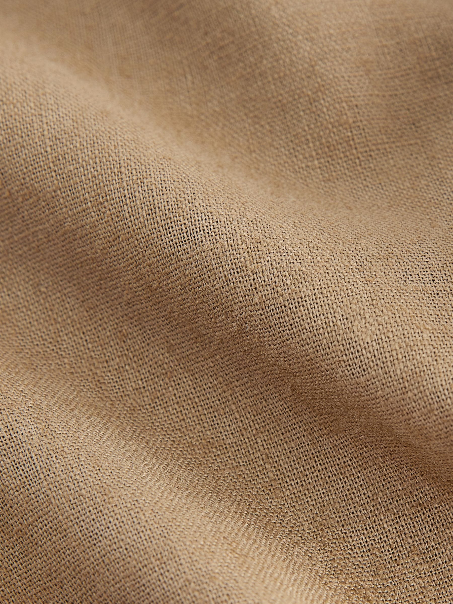 Tan Brown Regular Fit Linen Blend Pull on Trousers (3mths-7yrs) image 8