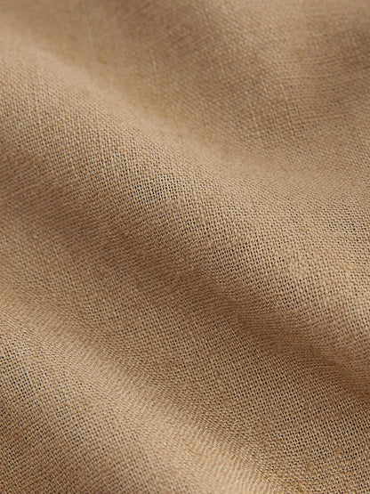 Tan Brown Regular Fit Linen Blend Pull on Trousers (3mths-7yrs) image 8