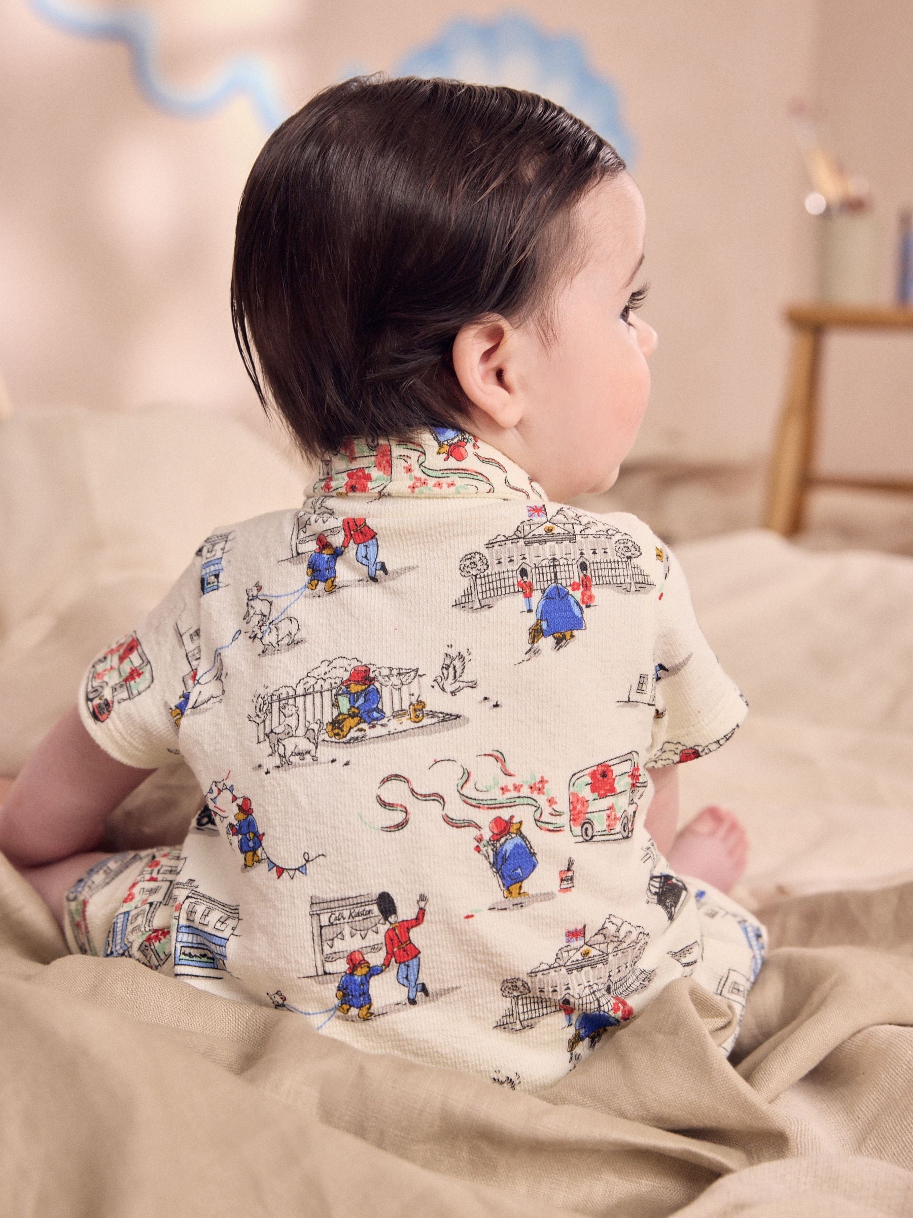 Paddington Bear Collared Baby 100% Cotton Cath Kidston Romper image 2