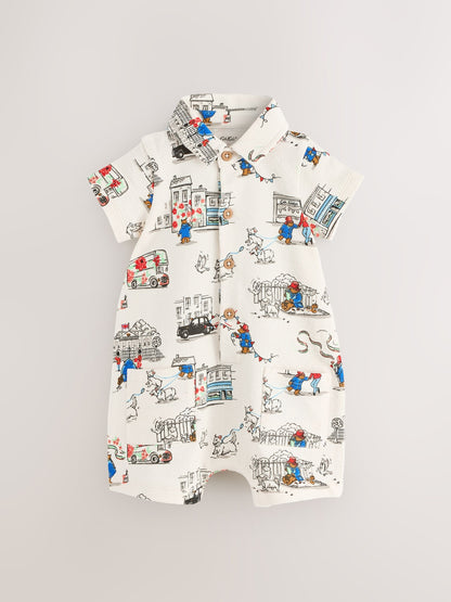 Paddington Bear Collared Baby 100% Cotton Cath Kidston Romper image 4