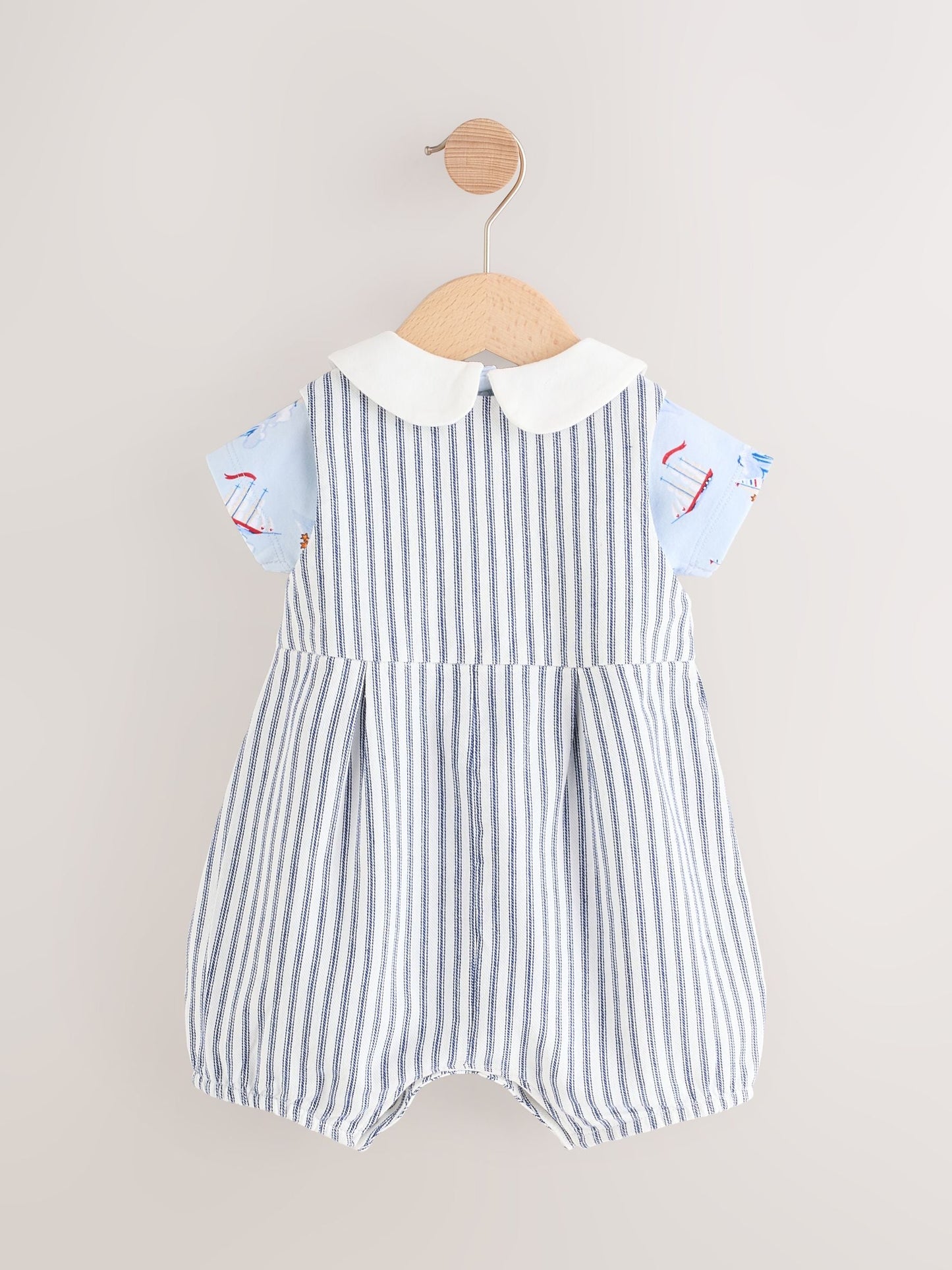 Blue Striped Cath Kidston 100% Cotton Baby Dungaree