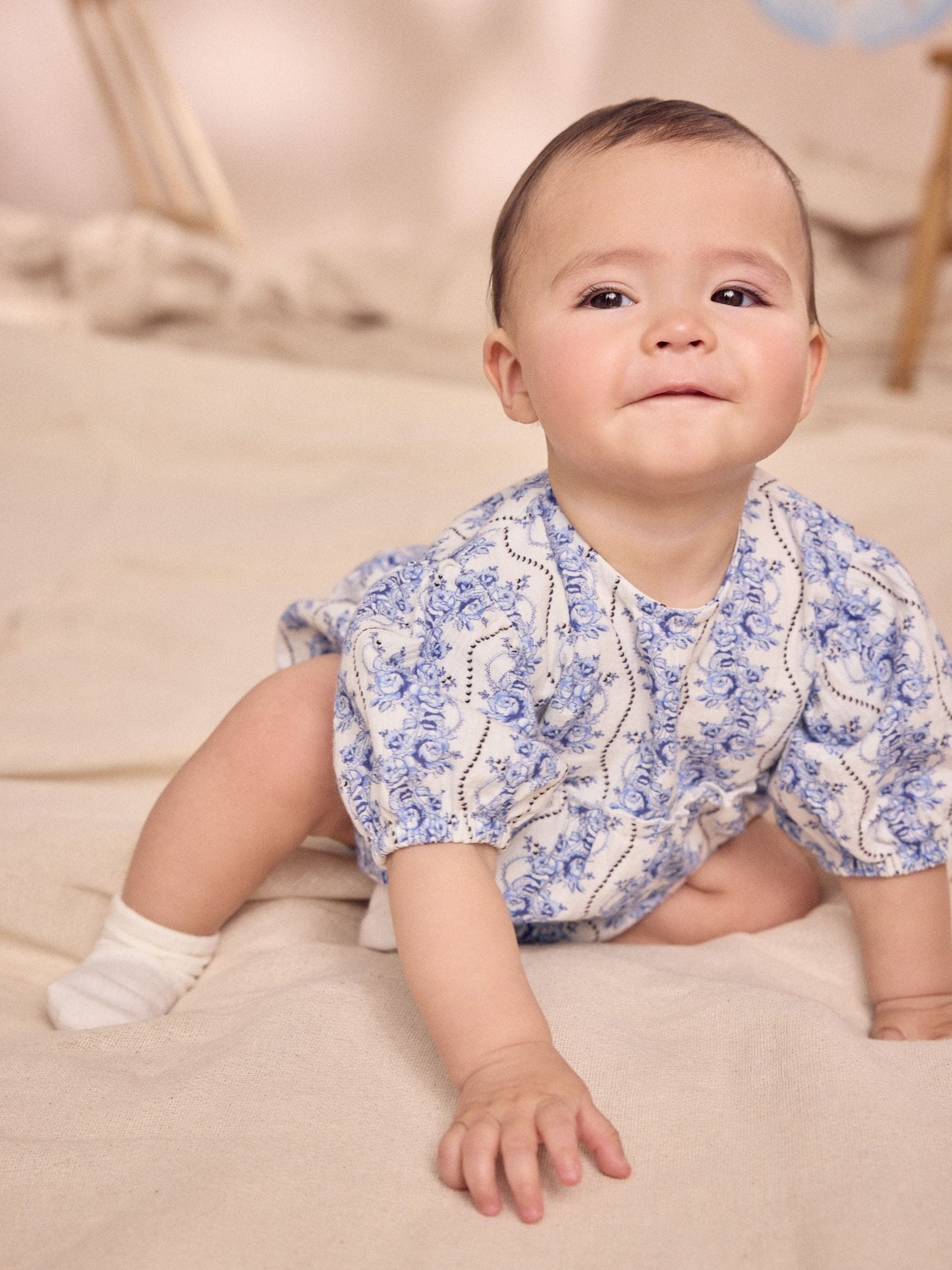 Blue Cath Kidston Baby Romper image 5