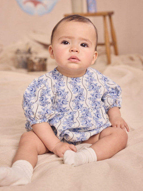 Blue Cath Kidston Baby Romper image 1