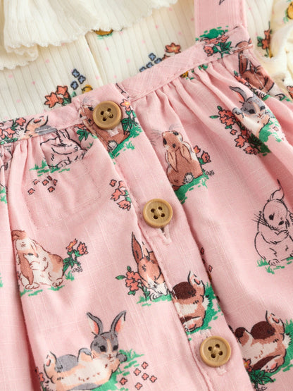Cath Kidston Pink Floral Printed Baby Jersey Romper image 4