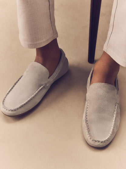 Suede Stone Wide Fit (G) Loafers image 2