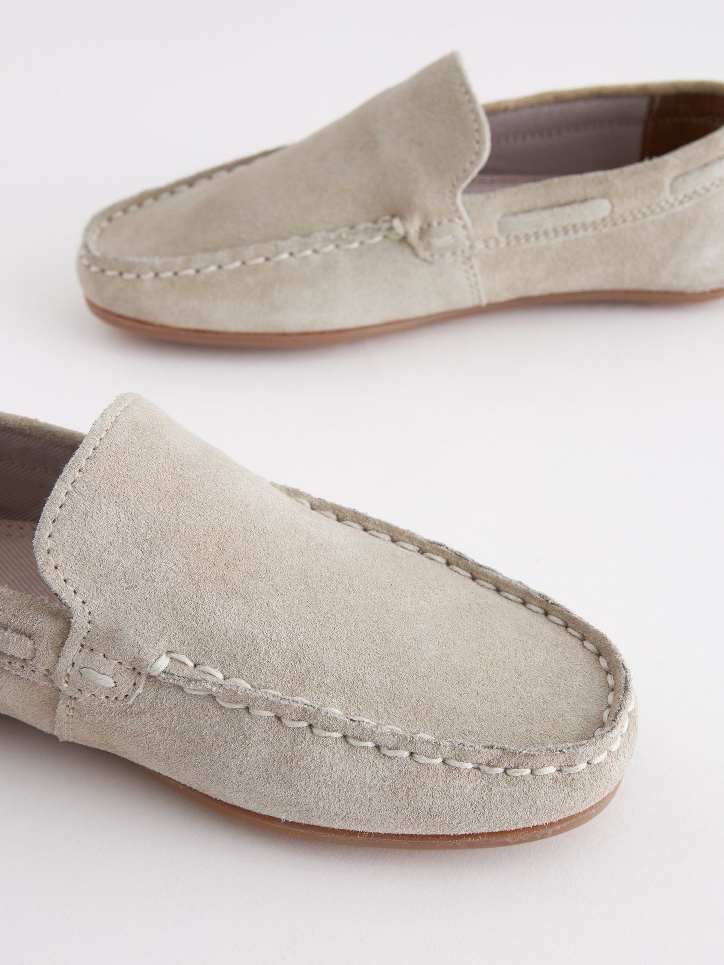 Suede Stone Wide Fit (G) Loafers image 8