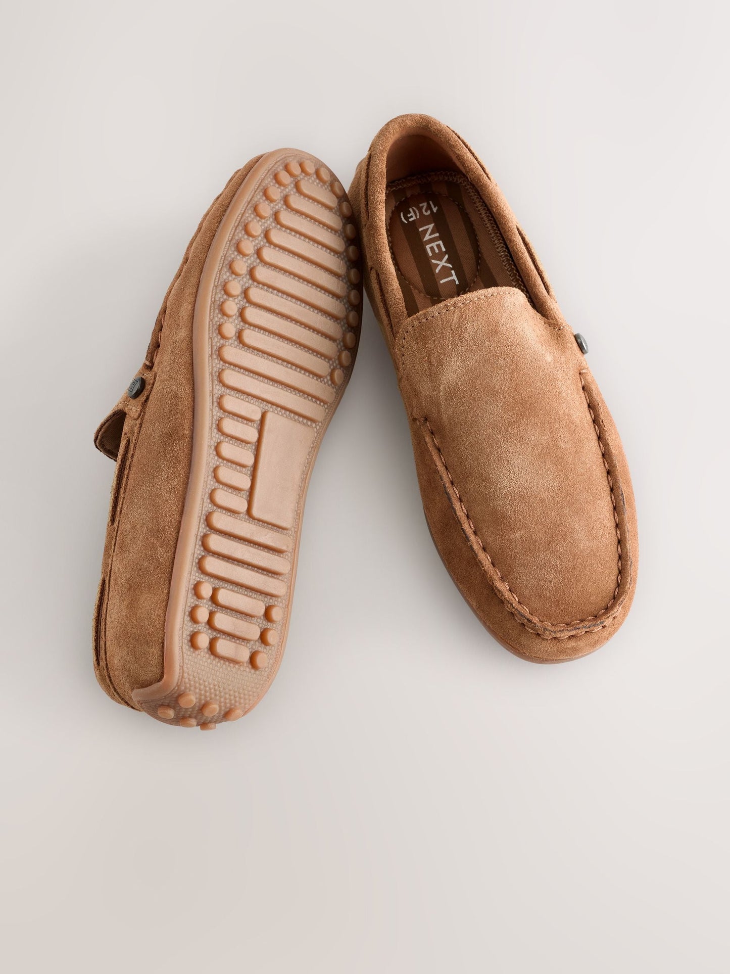 Suede Tan Brown Wide Fit (G) Loafers image 3