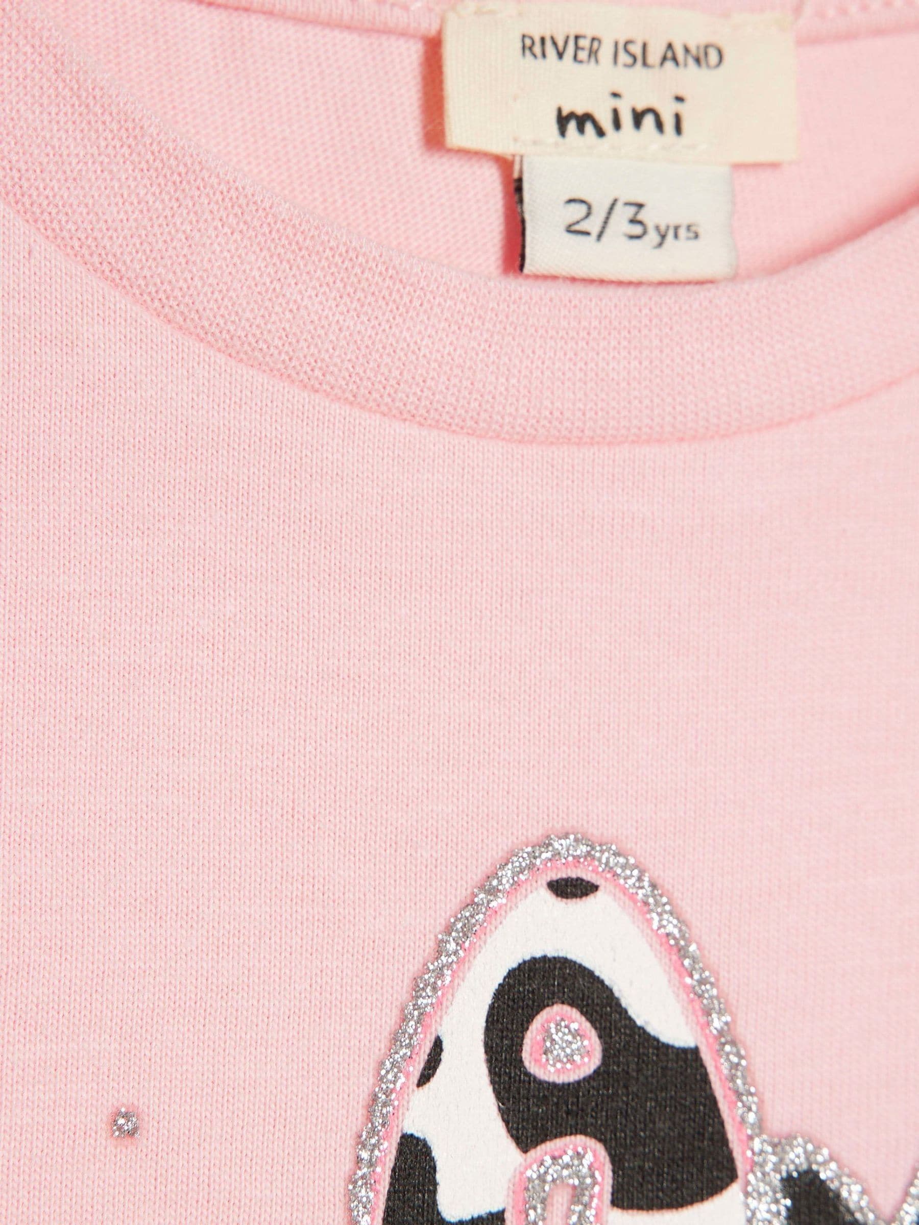 Dsiney Kidz - River Island Pink Forever Kind of Friend T-Shirt image 3