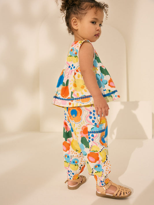 Rainbow 100% Cotton Bright Top and Trousers Set (3mths-7yrs) image 3