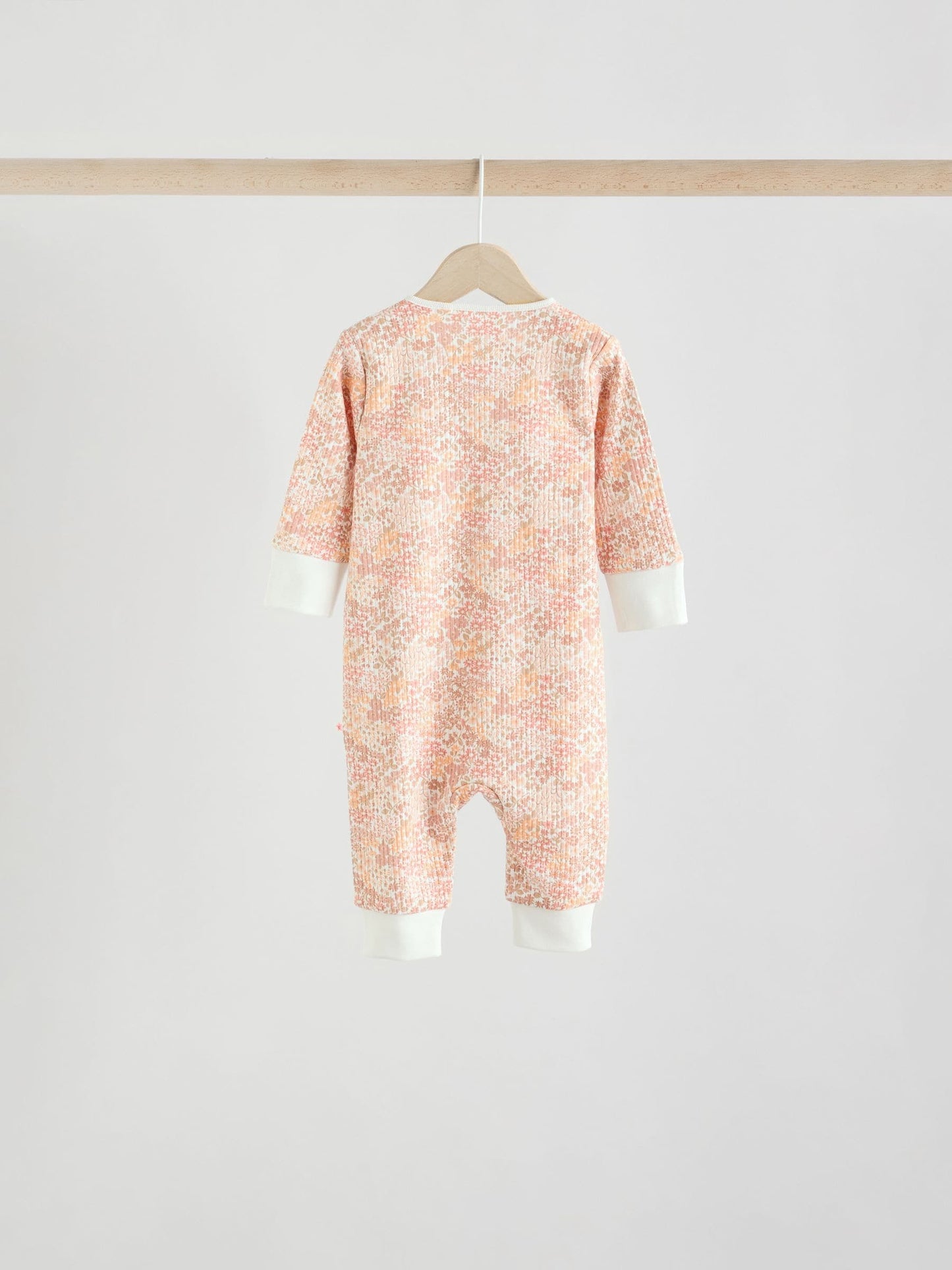 Neutral 5 Pack Two Way Zip Baby Sleepsuits (0mths-3yrs) image 4
