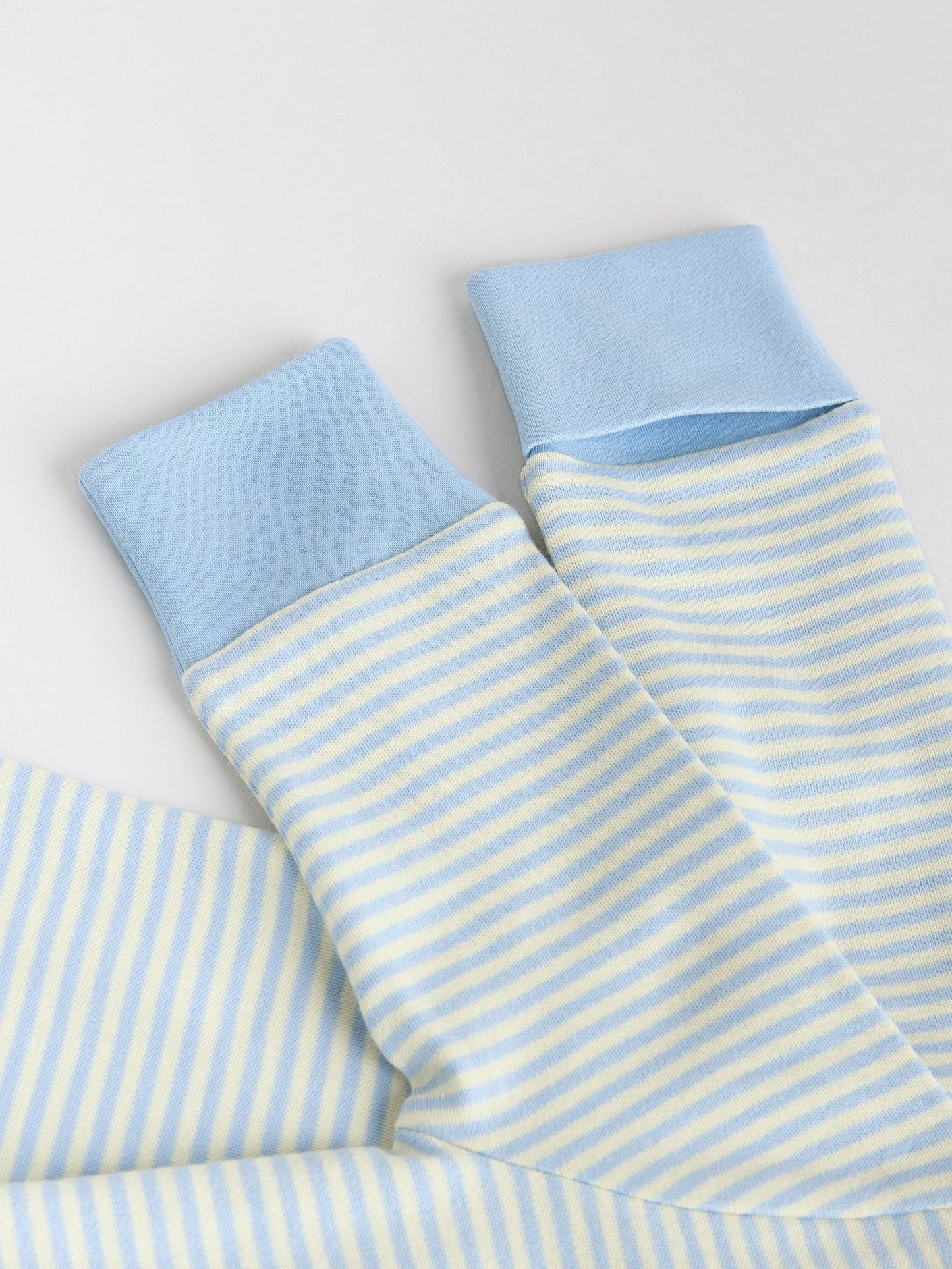 Blue 3 Pack Baby Sleepsuits (0-3yrs) image 4