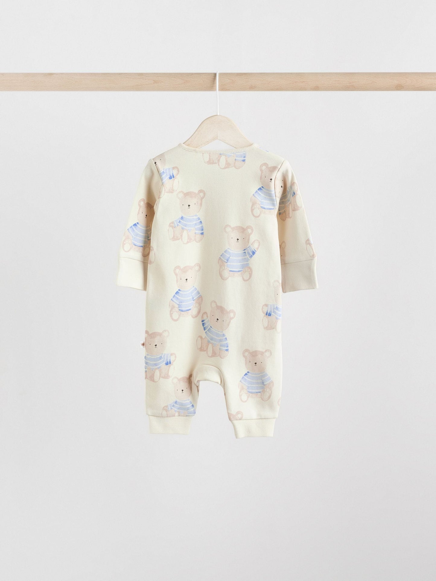 Blue 3 Pack Baby Sleepsuits (0-3yrs)