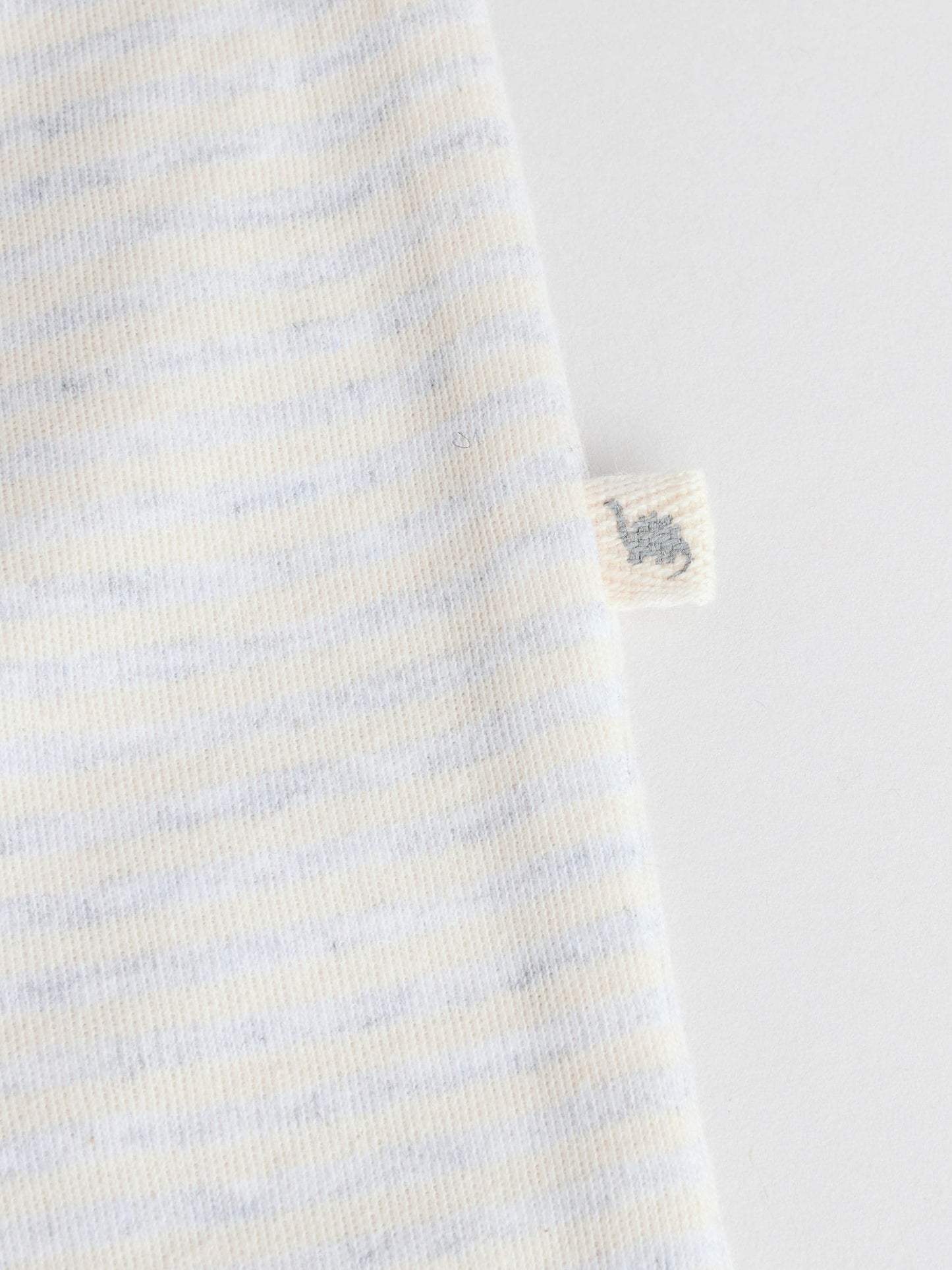 Grey 100% Cotton Two Way Zip Baby Sleepsuits 3 Pack (0-2yrs)