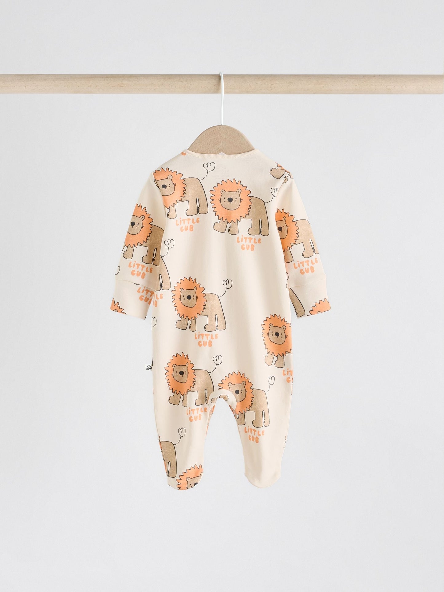 Multi 4 Pack Animal Baby 100% Cotton Sleepsuits (0mths-2yrs)