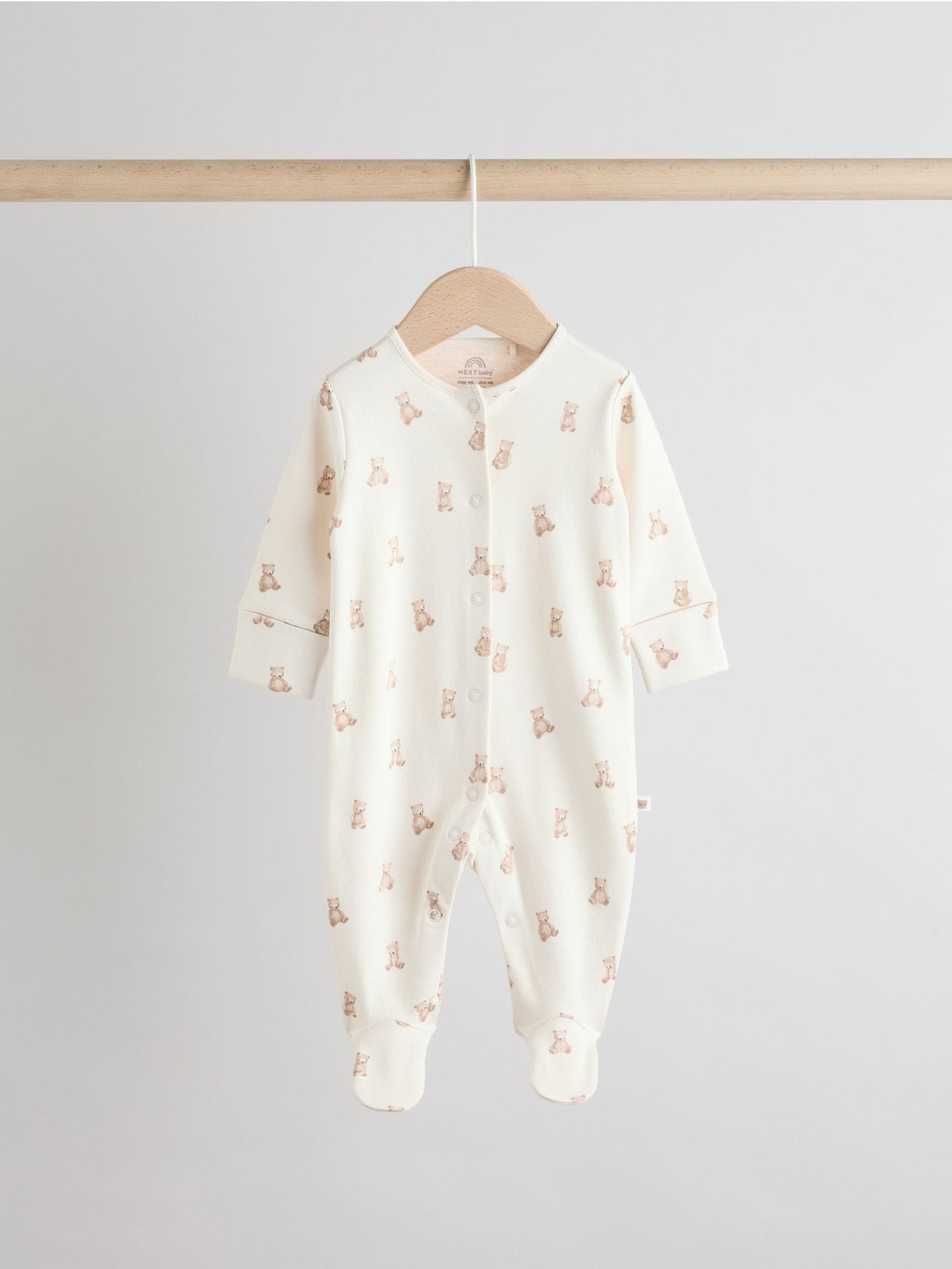 Neutral Baby Sleepsuits 3 Pack (0-2yrs) image 3