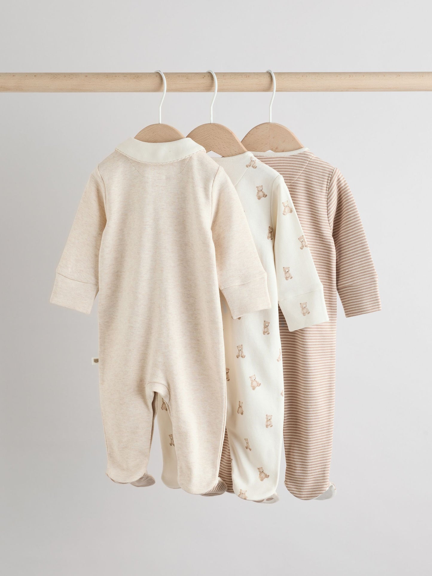 Neutral Baby Sleepsuits 3 Pack (0-2yrs) image 5
