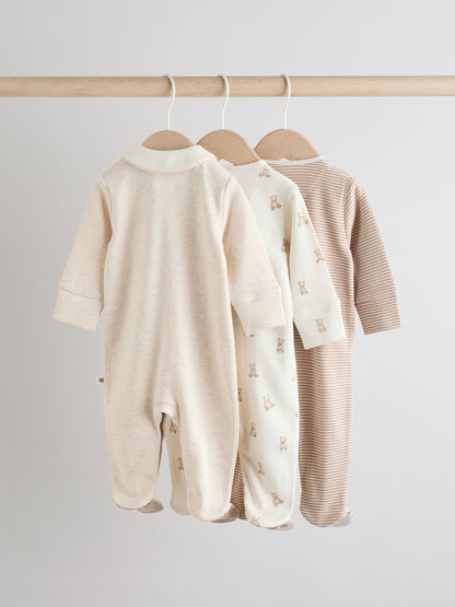 Neutral Baby Sleepsuits 3 Pack (0-2yrs) image 5