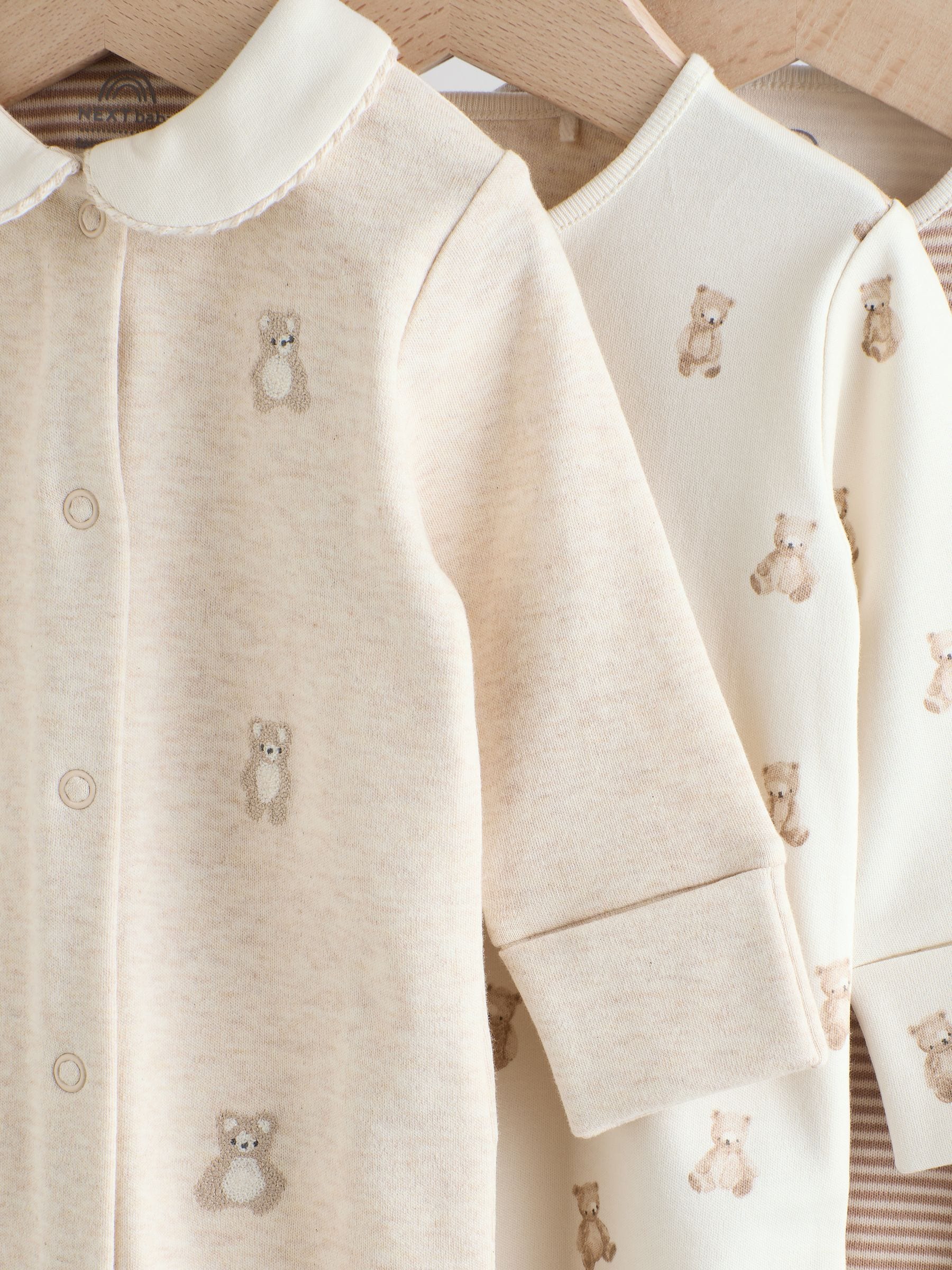 Neutral Baby Sleepsuits 3 Pack (0-2yrs) image 7