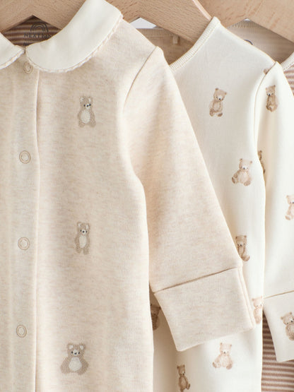 Neutral Baby Sleepsuits 3 Pack (0-2yrs) image 7