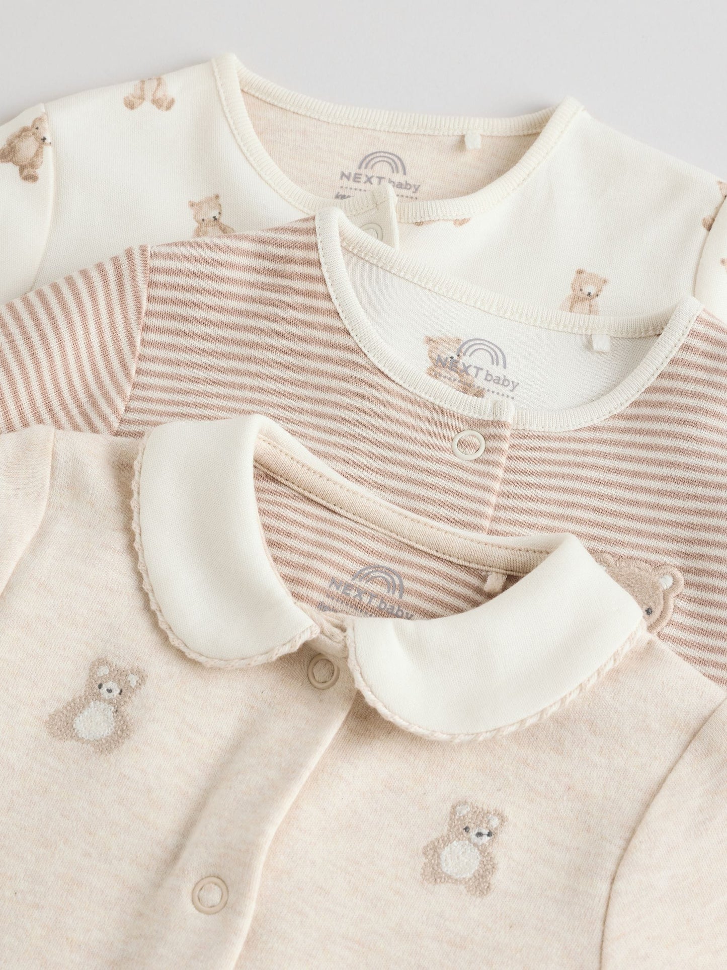 Neutral Baby Sleepsuits 3 Pack (0-2yrs) image 8