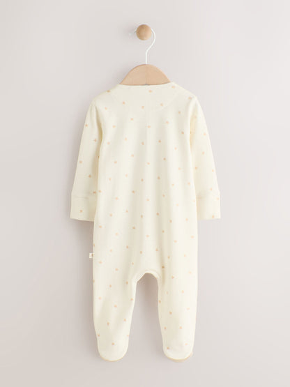 Ecru I Love My Mummy Two Way Zip Baby Sleepsuit (0-18mths) image 2