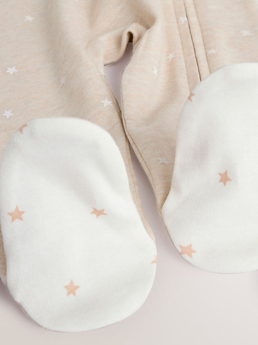 Neutral I Love My Daddy Two Way Zip Baby Sleepsuit (0-18mths) image 3