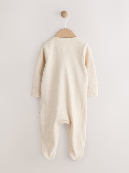 Neutral I Love My Daddy Two Way Zip Baby Sleepsuit (0-18mths) image 5