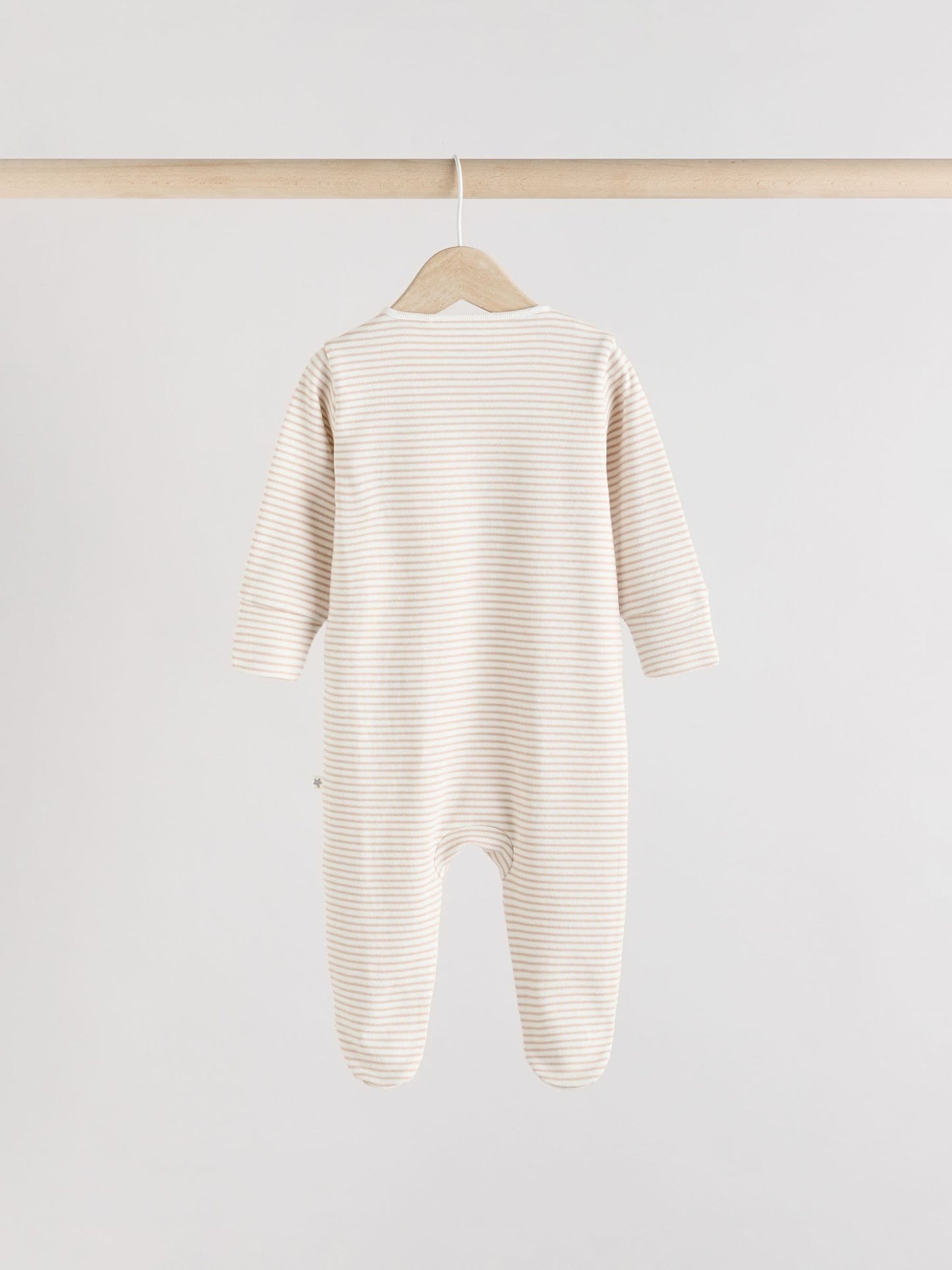 Grey 3 Pack Zebra 100% Cotton Baby Sleepsuits (0-2yrs) image 6