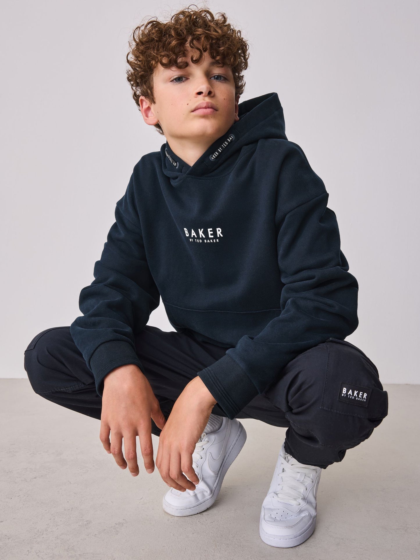 Dsiney Kidz - Baker by Ted Baker Navy Overhead Hoodie image 4