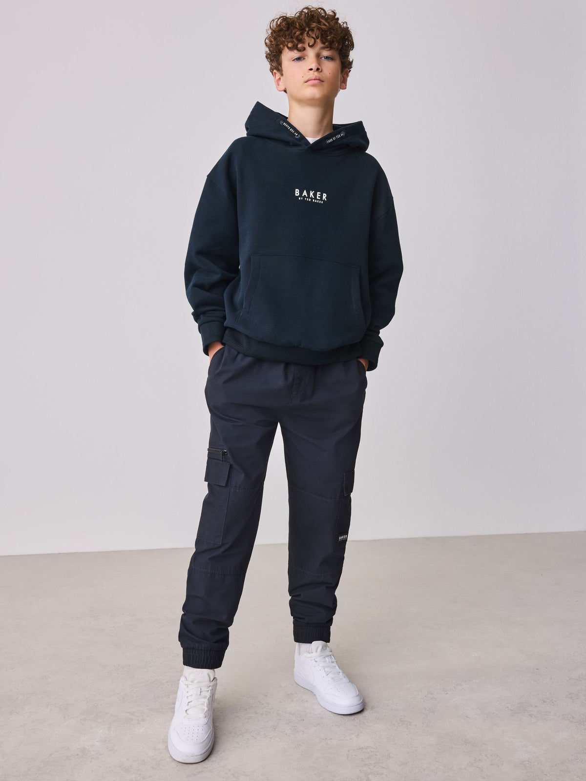 Dsiney Kidz - Baker by Ted Baker Navy Overhead Hoodie image 1