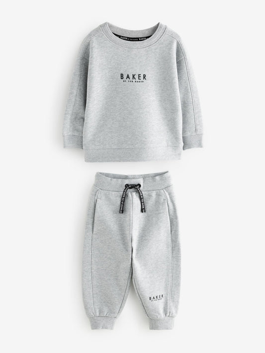 Dsiney Kidz - Baker by Ted Baker Grey Sweatshirt and Joggers Set image 1