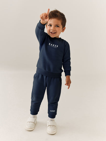 Baker by Ted Baker Navy Baker by Ted Baker Sweatshirt and Joggers Set image 3