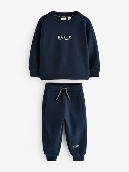Baker by Ted Baker Navy Baker by Ted Baker Sweatshirt and Joggers Set image 7