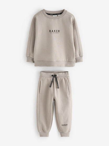 Baker by Ted Baker Stone Baker by Ted Baker Sweatshirt and Joggers Set image 6