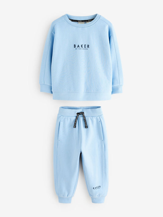 Dsiney Kidz - Baker by Ted Baker Blue Sweatshirt and Joggers Set image 2