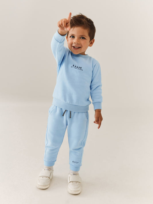 Dsiney Kidz - Baker by Ted Baker Blue Sweatshirt and Joggers Set image 1