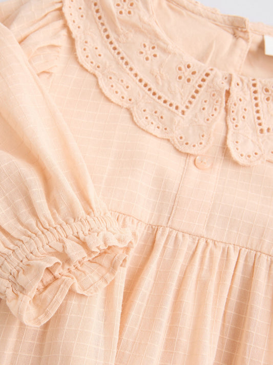 Peach Pink Baby Bloomer Romper (0mths-3yrs) image 3