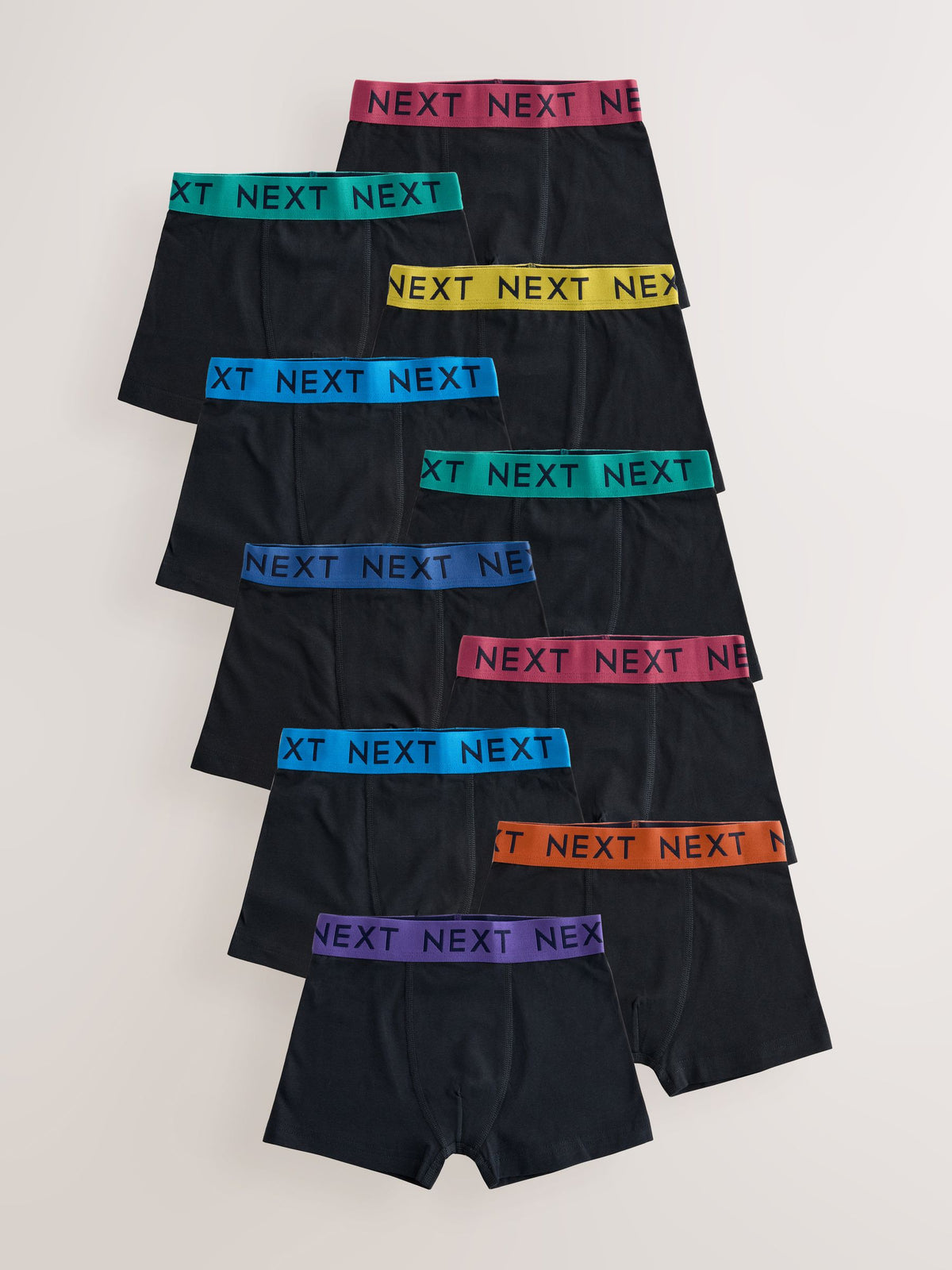 Dsiney Kidz - Black with Varsity Waistband Trunks 10 Pack (1.5-16yrs) image 1