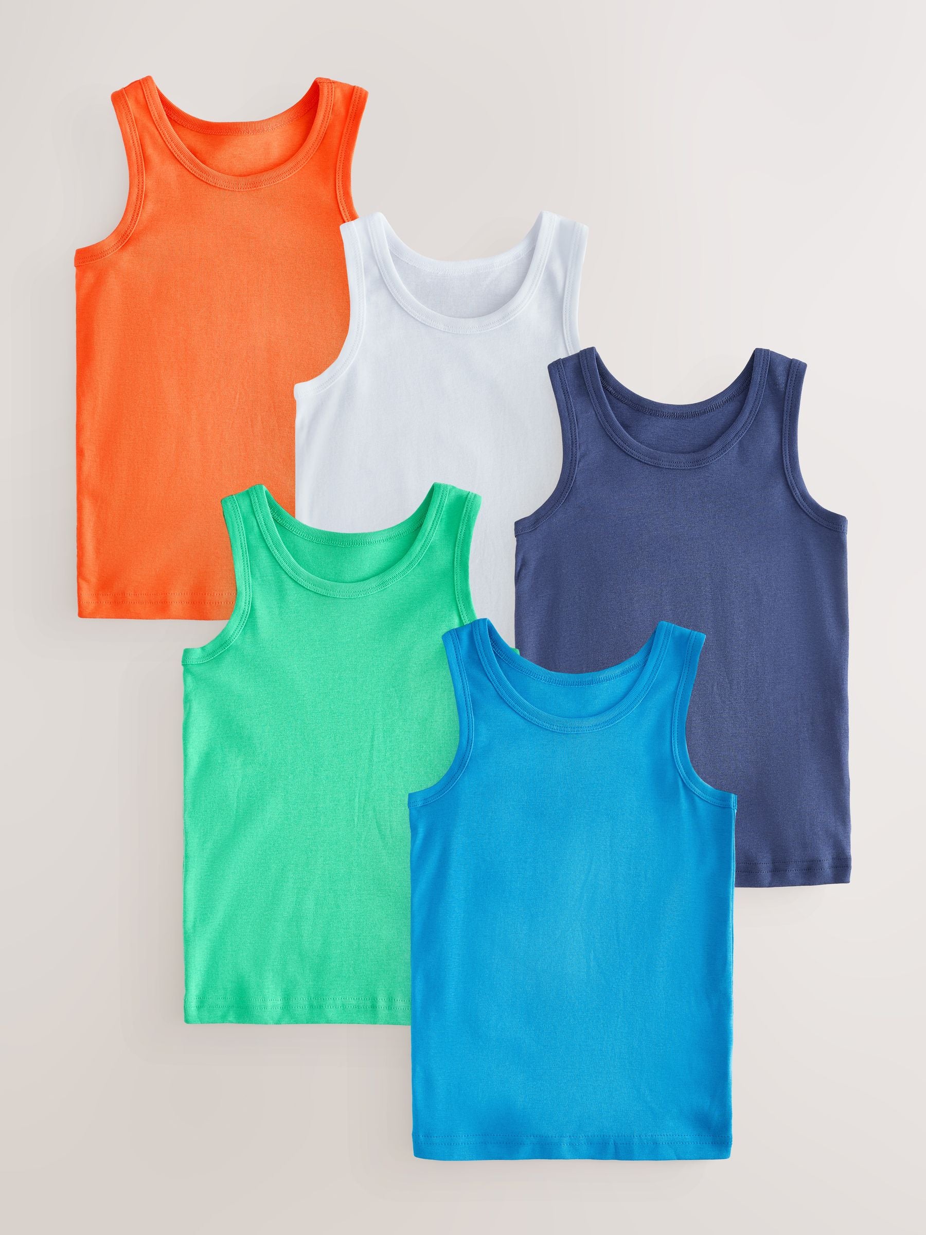 Dsiney Kidz - Multicolour Vests 5 Pack (1.5-16yrs) image 1