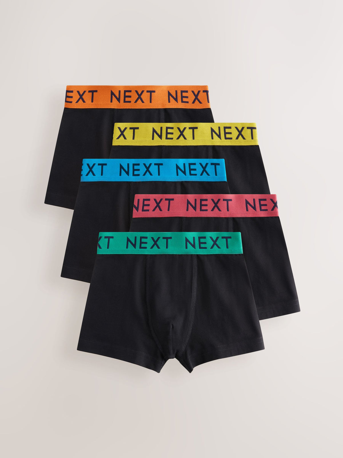 Dsiney Kidz - Black with Varsity Waistband Trunks 5 Pack (1.5-16yrs) image 1