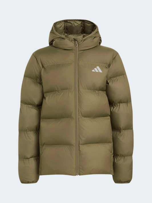 Dsiney Kidz - adidas Green Synthetic Down Jacket image 1