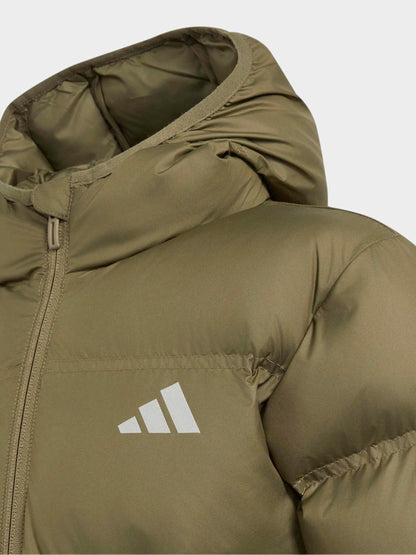 Dsiney Kidz - adidas Green Synthetic Down Jacket image 3