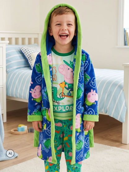 Character Blue Peppa Pig George Dressing Gown - image 2