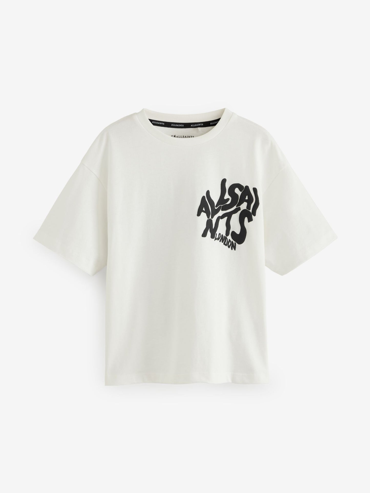Dsiney Kidz - smALLSAINTS White Oversized Orlando Logo Crew Neck T-Shirt image 6