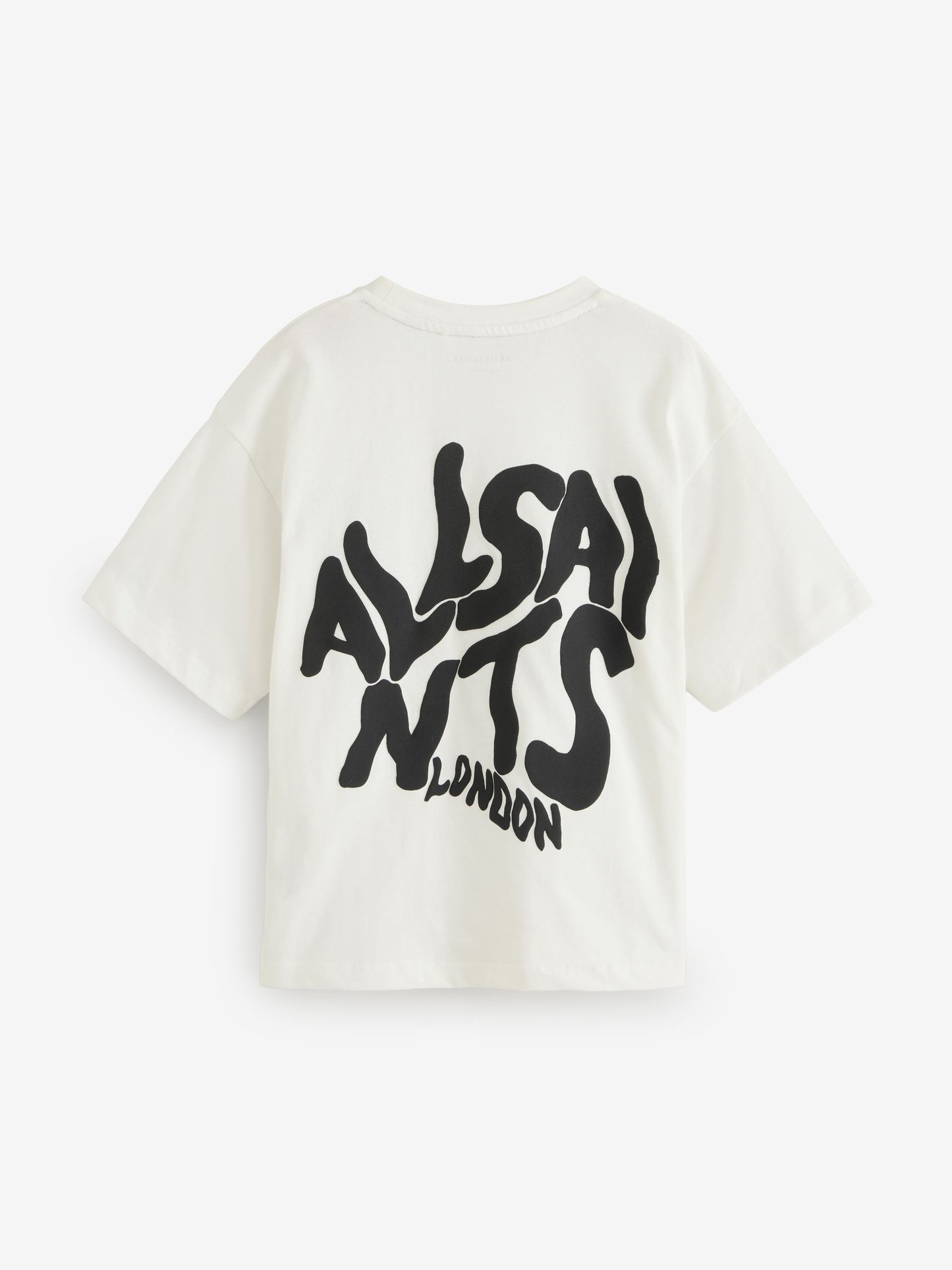 Dsiney Kidz - smALLSAINTS White Oversized Orlando Logo Crew Neck T-Shirt image 7