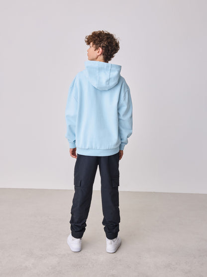 Dsiney Kidz - Baker by Ted Baker Blue Overhead Hoodie image 4