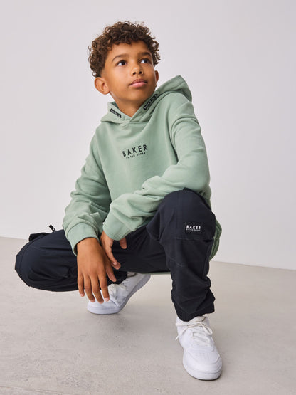 Dsiney Kidz - Baker by Ted Baker Sage Green Overhead Hoodie image 3